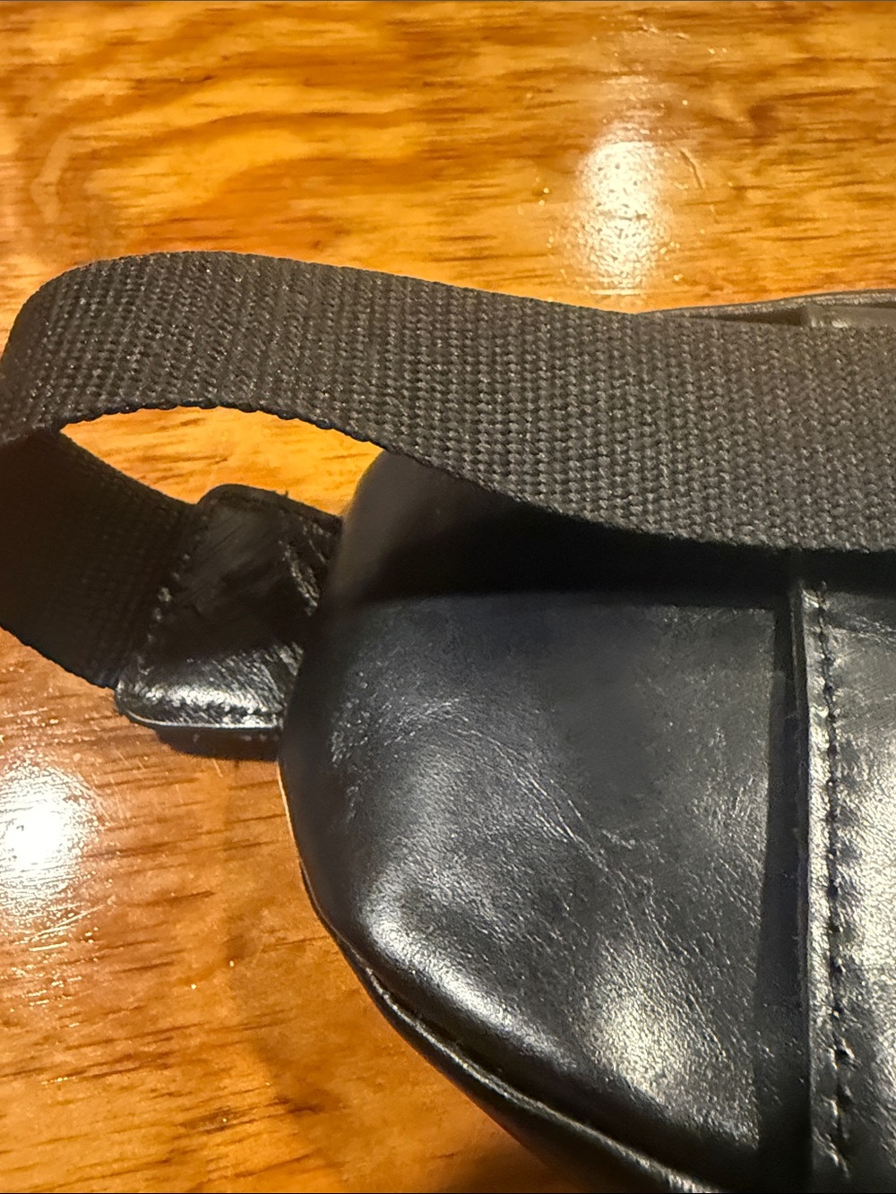 Patricia Nash Black Leather Sling Bag - Compact Crossbody - Picture 8 of 8